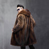 Men's Long Warm Mink Fur Coat