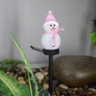 Outdoor LED Solar Snowman Light Landscape Lamp Decorations Lawn Lamp Christmas Series Cartoon Snowman Ground Lamp Garden Lamp