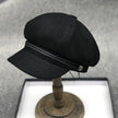 Big Head Circumference Woolen Octagonal Cap