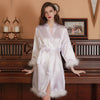 Ladies Feather Wedding Maquillage Bridesmaids Group Wedding And Dress Color Ding Bathrobe