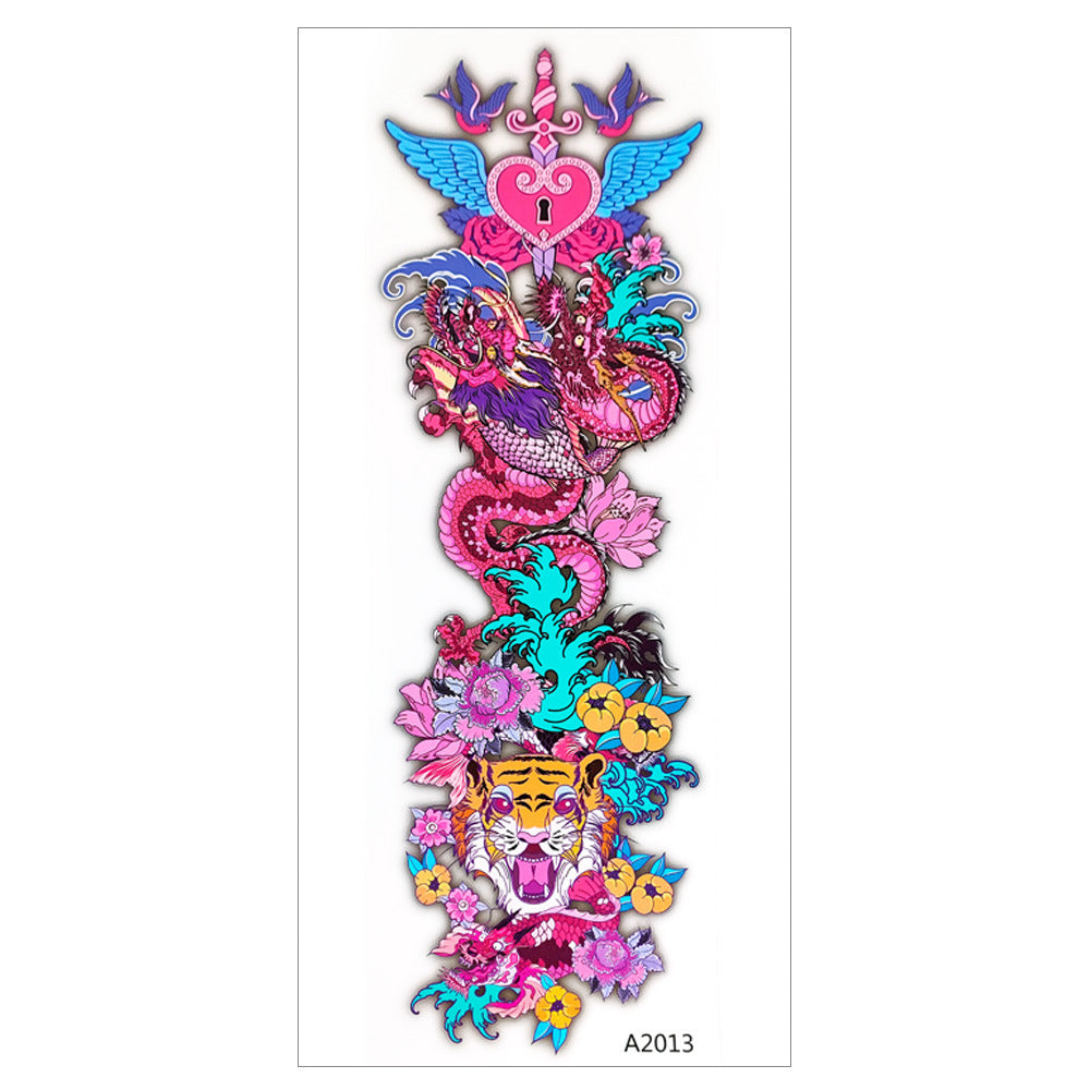 Colorful Domineering Tattoo Applique Arm