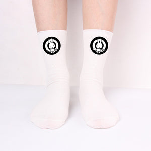 Bad Rabbit Socks Black And White Long Cotton Socks Knitted Socks For Men And Women