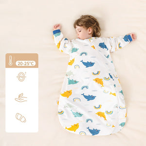 Baby Sleeping Bag With Thermostatic Cotton One-piece Anti-kick