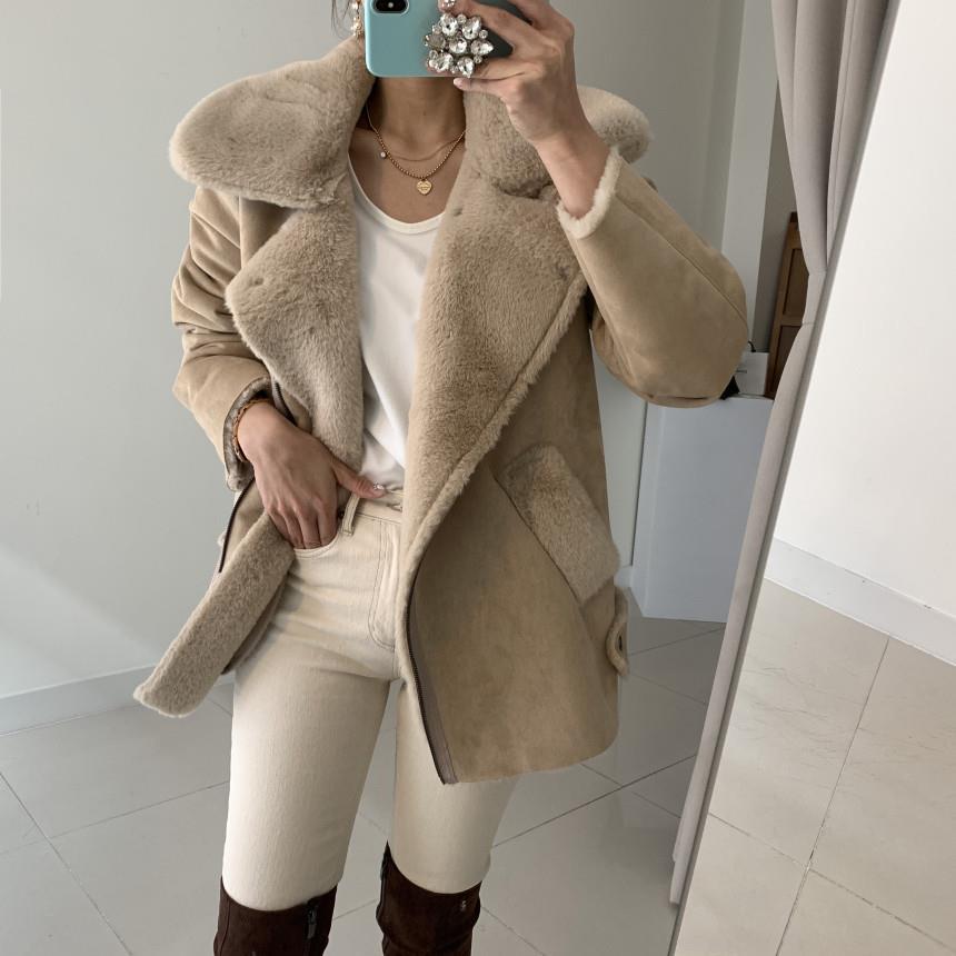 Thickened Jacket Women Long Sleeve Loose Coat