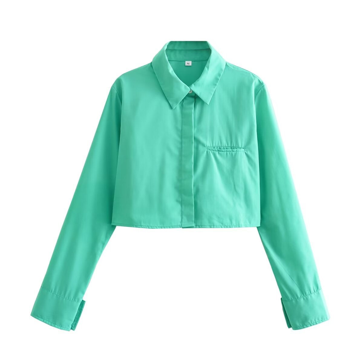 Women's French Fashion Short Lapel Long Sleeve Shirt