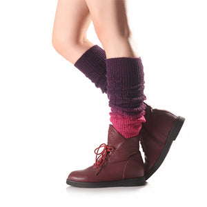 Soft Cashmere Segment Dye Gradient Sock Boot Cover