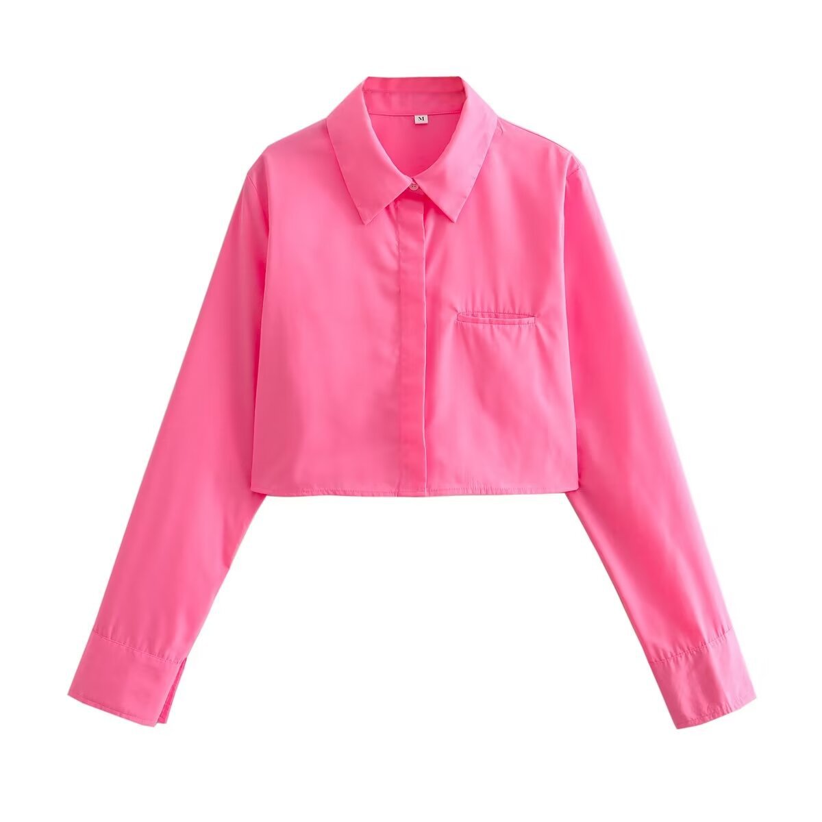 Women's French Fashion Short Lapel Long Sleeve Shirt