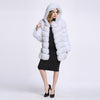 Alpscommerce Fox Fur Coat Women's Mid-length