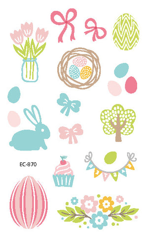 Children's Tattoo Sticker Egg Easter