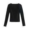 Sexy Jacket Women Pullover Solid Color Slim Pullover Women