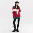 New Style Red Sweet And Cool Cute Bow Knitted Top Women