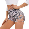 Camouflage Leopard Print Yoga Pants For Women High Waist Tight Shorts