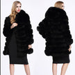 Alpscommerce Fox Fur Coat Women's Mid-length