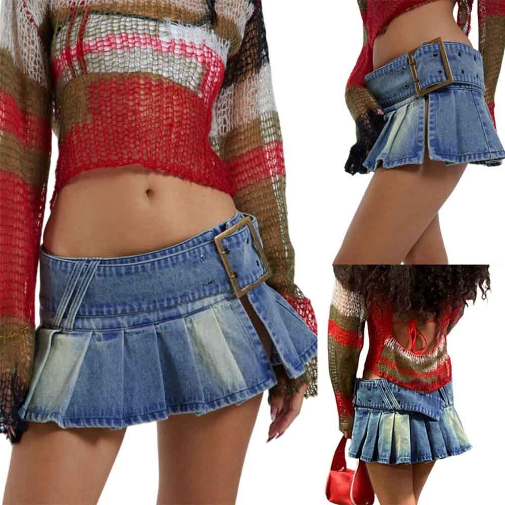 Women's Ultra Short Denim Skirt