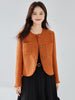 Elegant Tweed Fringe Classic Wool Classic Style Short Coat For Women