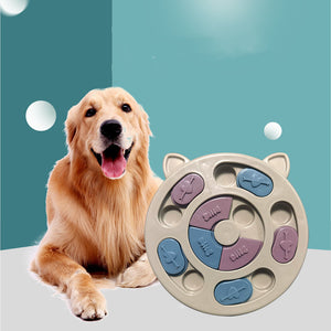 Cat And Dog Relief Feeding Plate Slow Food Bowl Interactive Toy