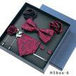 8-piece Gift Box Men's Formal Wear Business Bow Tie Square Scarf Tie Clip