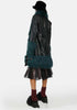 One-piece Mid-length Women Leather Fur Coat Women