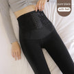 High Waist Breasted Fleece-lined Waist Leggings