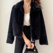 Women Thick Fur Coat Zipper Cotton