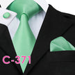 Solid Silk Mens Ties Neck Tie Set For Men Suits Tie Handker