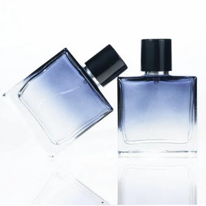 Flat Square Azure Gradient Color L Thick Bottom Portable Spray Perfume Sub-bottles