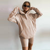 Loose Sweater Shorts Sports Suit