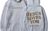 Brushed Hoody Back Letter Printed Kangaroo Pocket Drawstring Printed Hooded Sweater