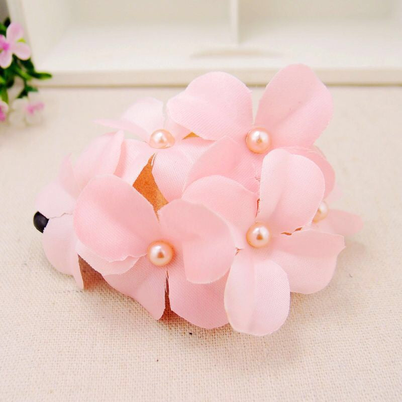 Ladies Handmade Fabric Six Flower Hair Accessories