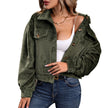 Plush Casual Solid Color European And American Women's Clothing Coat