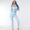 3PCS Yoga Set Seamless Sport Set Women Gym Clothing  Outfits Tracksuits