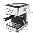 Espresso Machine 20 Bar Pressure Cappuccino Latte Maker Coffee Machine With ESE POD Filter&Milk Frother Steam Wand&thermometer, 1.5L Water Tank, Stainless Steel Espresso Ban On Amazon