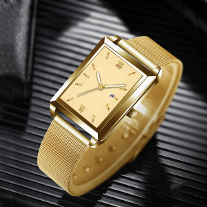Men's Watch Quartz Square Watch Leisure Student Watch