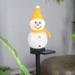 Outdoor LED Solar Snowman Light Landscape Lamp Decorations Lawn Lamp Christmas Series Cartoon Snowman Ground Lamp Garden Lamp