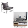 Single Person Minimalist Luxury Iron Sofa Chair Leisure