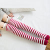 Christmas Long Socks Winter Women Striped Stockings New