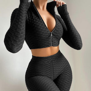 Women's Tracksuit Yoga Fitness Suit Activewear Set