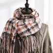 New Plaid Scarf Women Tassel Shawl Fashion