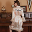 Ladies Feather Wedding Maquillage Bridesmaids Group Wedding And Dress Color Ding Bathrobe