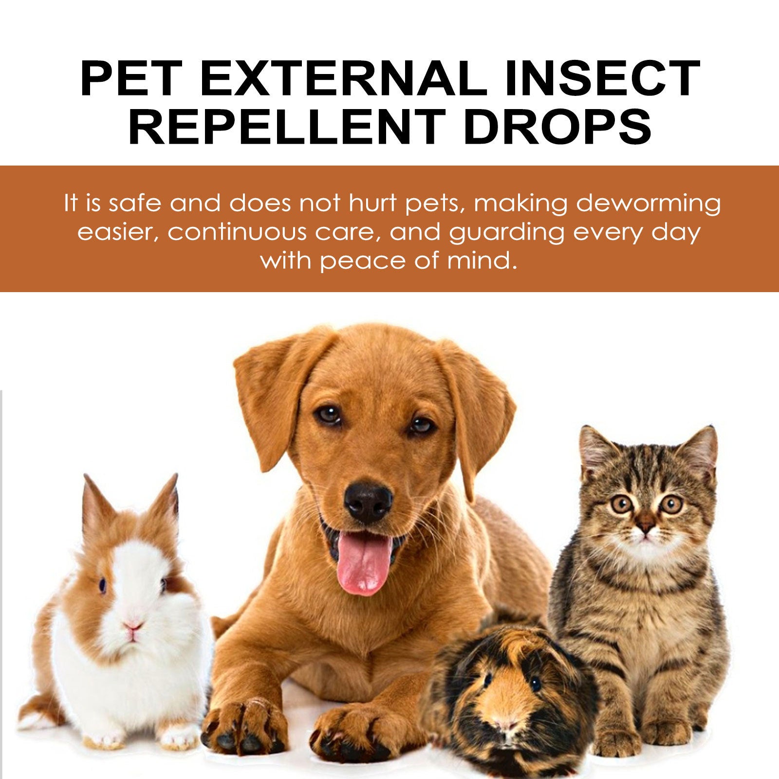 Dog Cat Drops Spray Cleaning Remove Lice Tick Flea