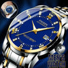 Men's Watch Waterproof Classic Relojes De Hombre Stainless Steel Quartz Luminous