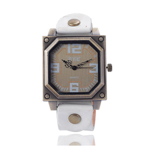 Universal Quartz Pin Buckle Casual Retro Digital Square Women's Watch