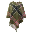 Cashmere Contrast Color Striped Cape Knitted Tassel Scarf