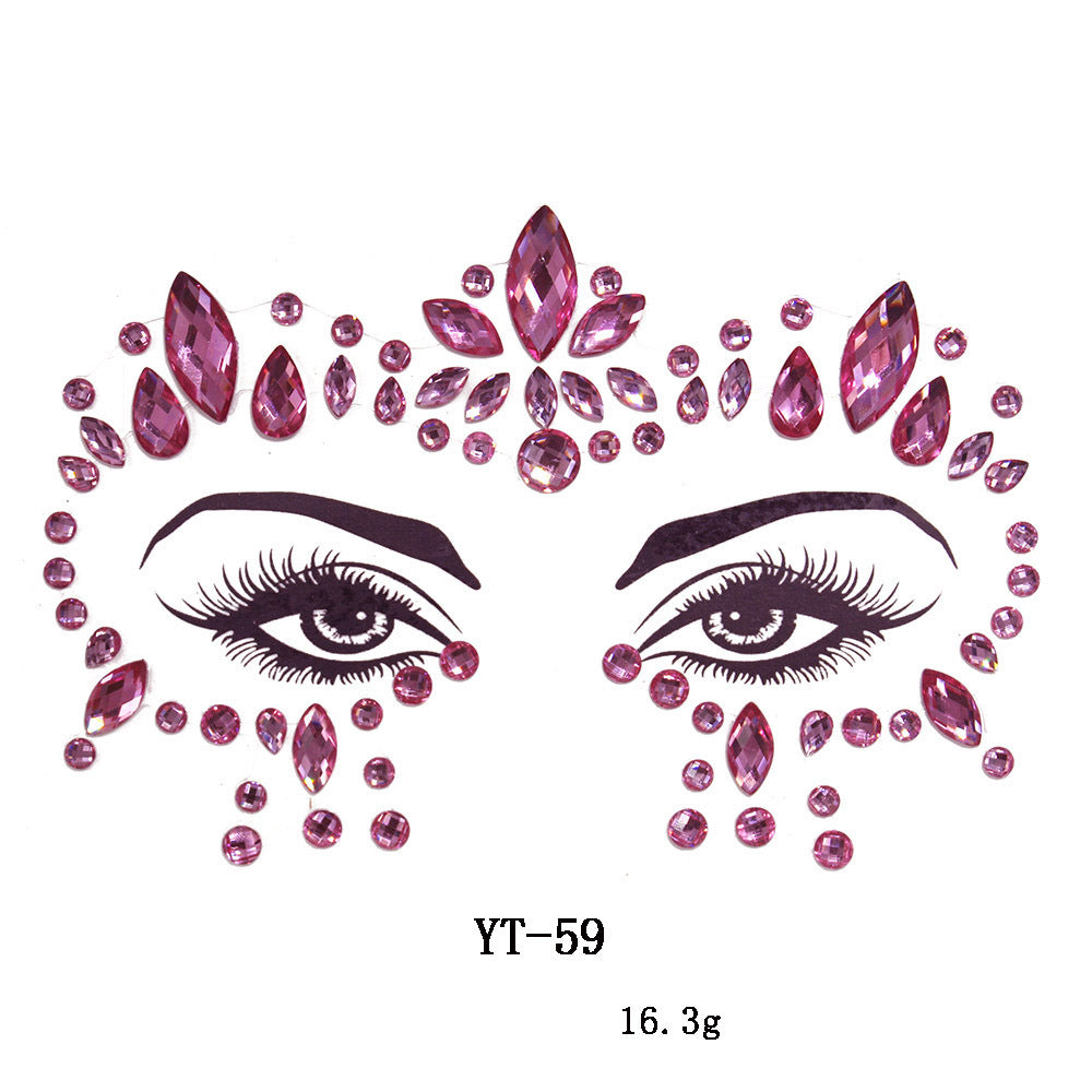 Natural Resin Tattoo Stickers Masquerade Party