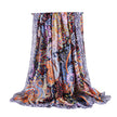 Women's Cashew Floral Silk Satin Long Scarf