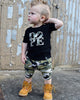 Children's European And American Summer Boys' Short-sleeved Shirt Camouflage Trousers Fashionable Two-piece Children's Clothing