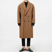 Trendy Loose Warm Woolen Woolen Trench Coat Jacket Men