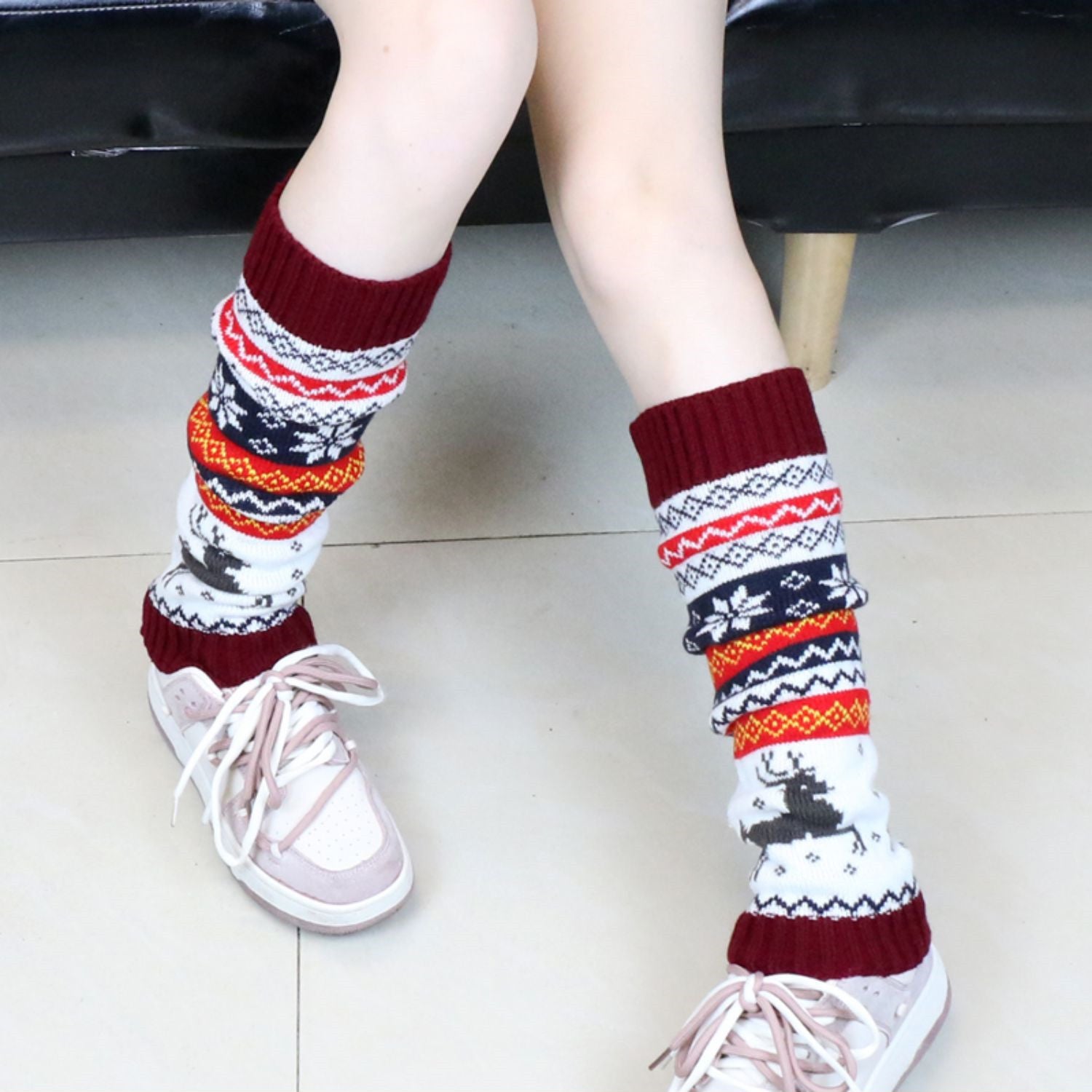 Christmas Socks Women Warm Loose Cute Deer