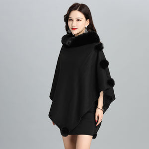 Fashion Faux Fur Jacket Women Shawl Scarf