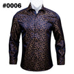 Long Sleeve Casual Flower Shirts For Men Designer Fit Dress Shirt BCY-05